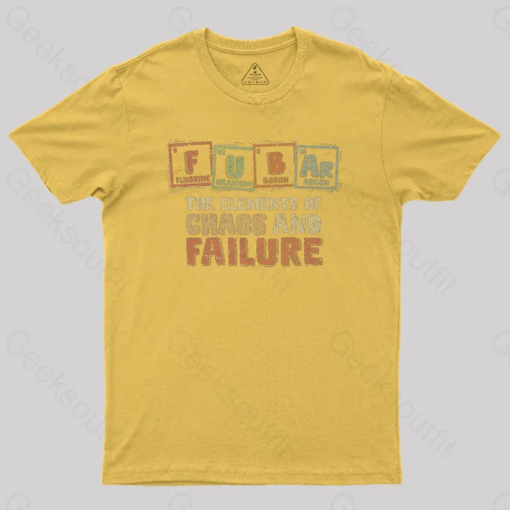 The Elements of Chaos and Failure Geek T-Shirt - Image 7