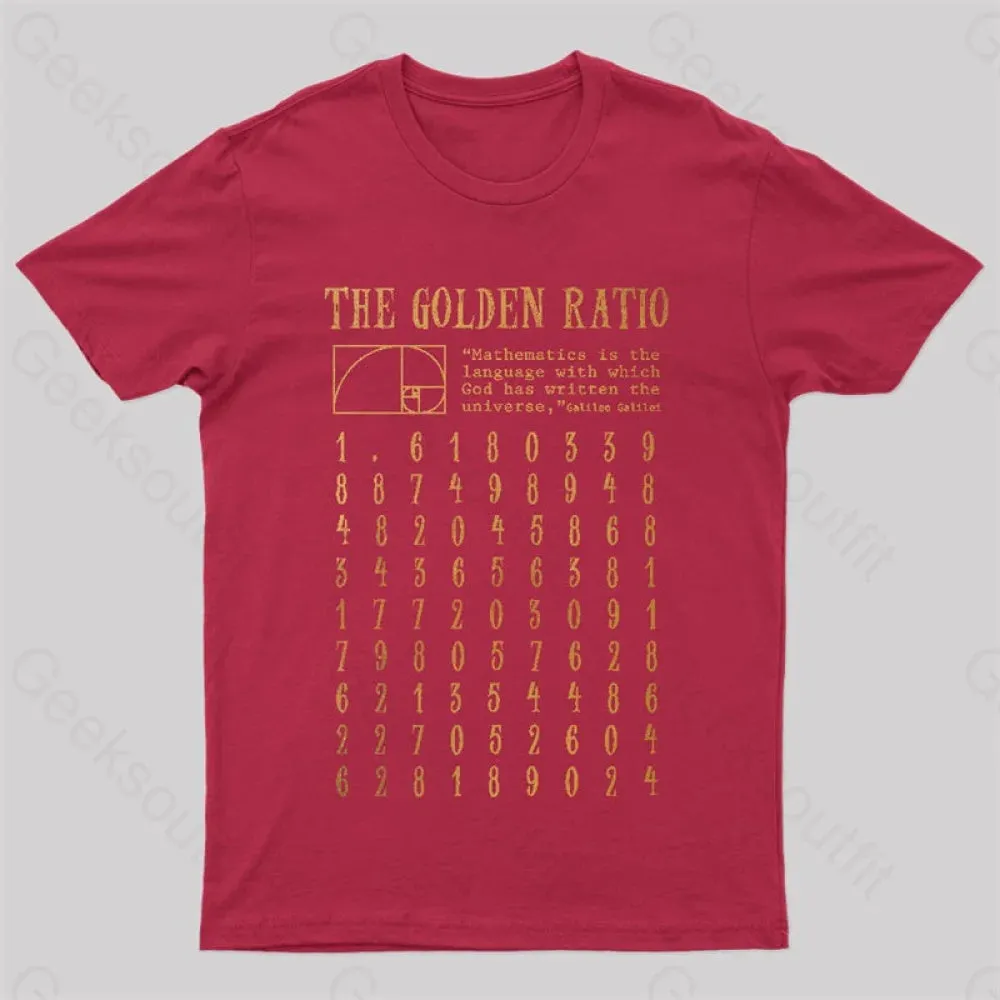 The Golden Ratio Geek T-Shirt - Image 4