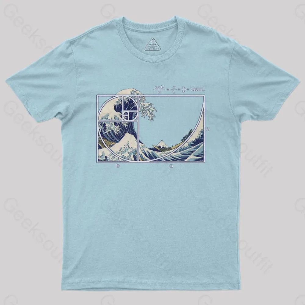 The Great Fibonacci Wave Science Geek T-Shirt - Image 10