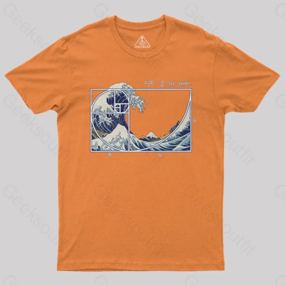 The Great Fibonacci Wave Science Geek T-Shirt - Image 6
