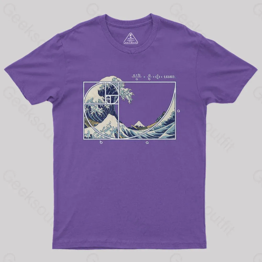 The Great Fibonacci Wave Science Geek T-Shirt - Image 5
