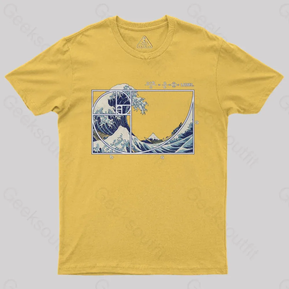 The Great Fibonacci Wave Science Geek T-Shirt - Image 8