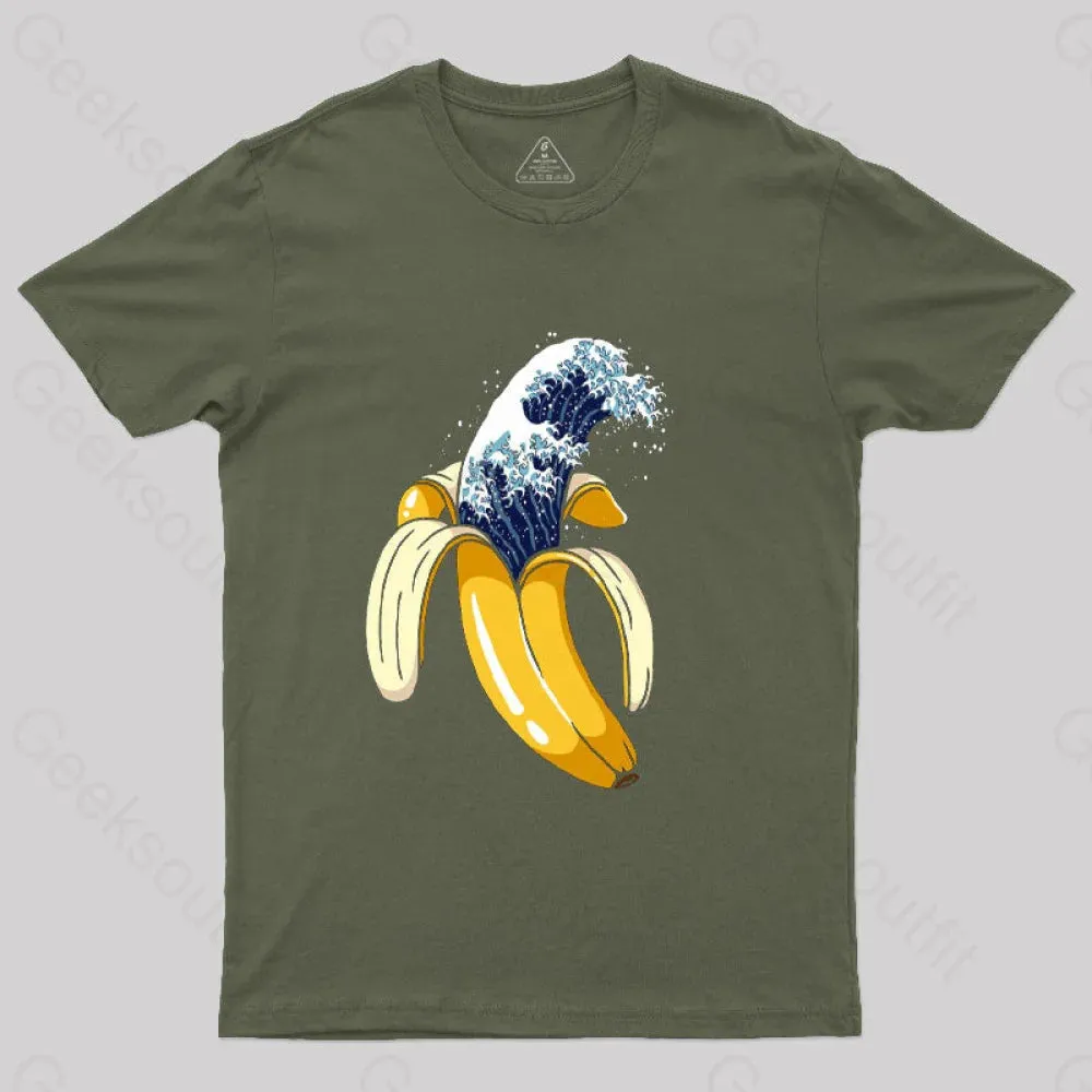 The Great Wave of Banana T-Shirt - Image 3