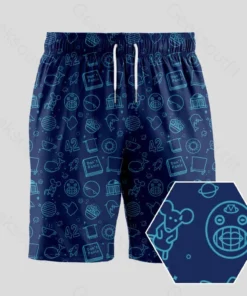 Galaxy Navy Geeky Drawstring Shorts