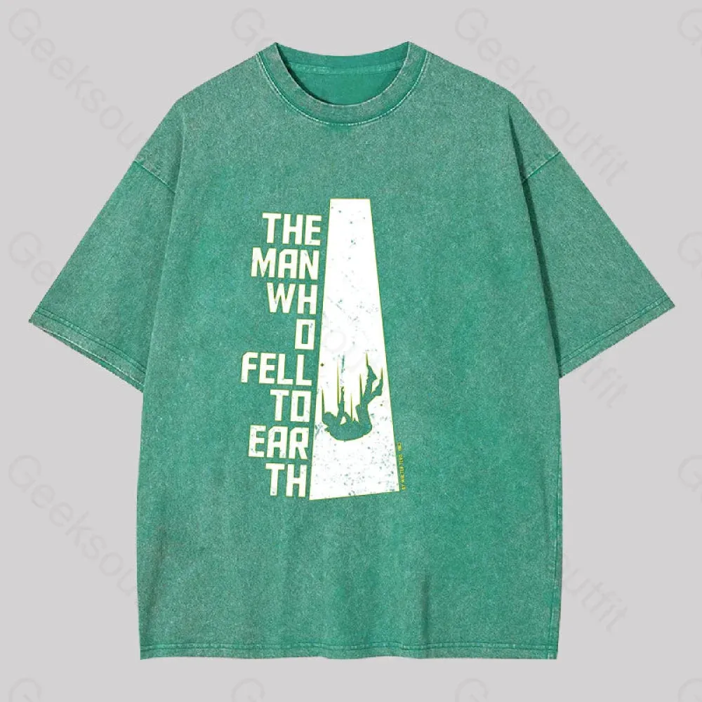 The Man Who Fell to Earth Geek Washed T-shirt - Image 3