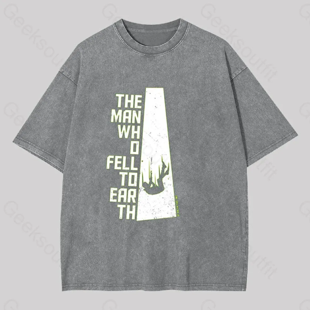 The Man Who Fell to Earth Geek Washed T-shirt - Image 8