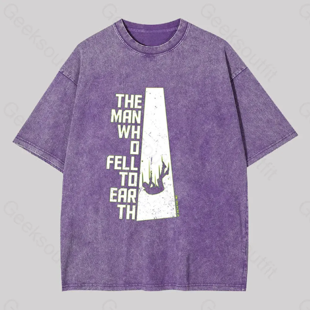 The Man Who Fell to Earth Geek Washed T-shirt - Image 6