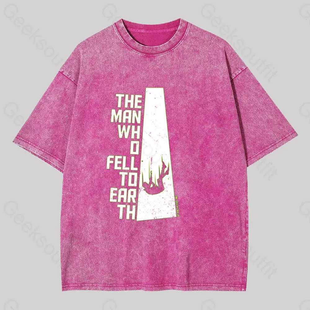 The Man Who Fell to Earth Geek Washed T-shirt - Image 7