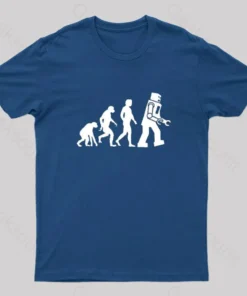 Alternative view of Theory of Evolution Robot Evolution T-Shirt