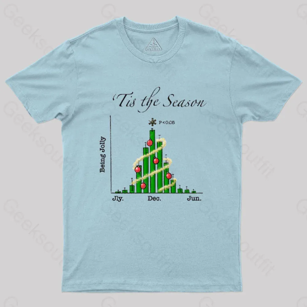 Tis the Season Bar Graph Geek T-Shirt - Image 8