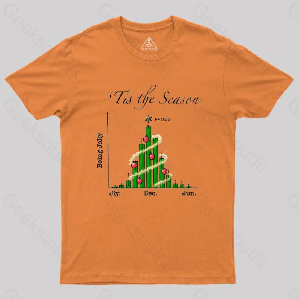 Tis the Season Bar Graph Geek T-Shirt - Image 5