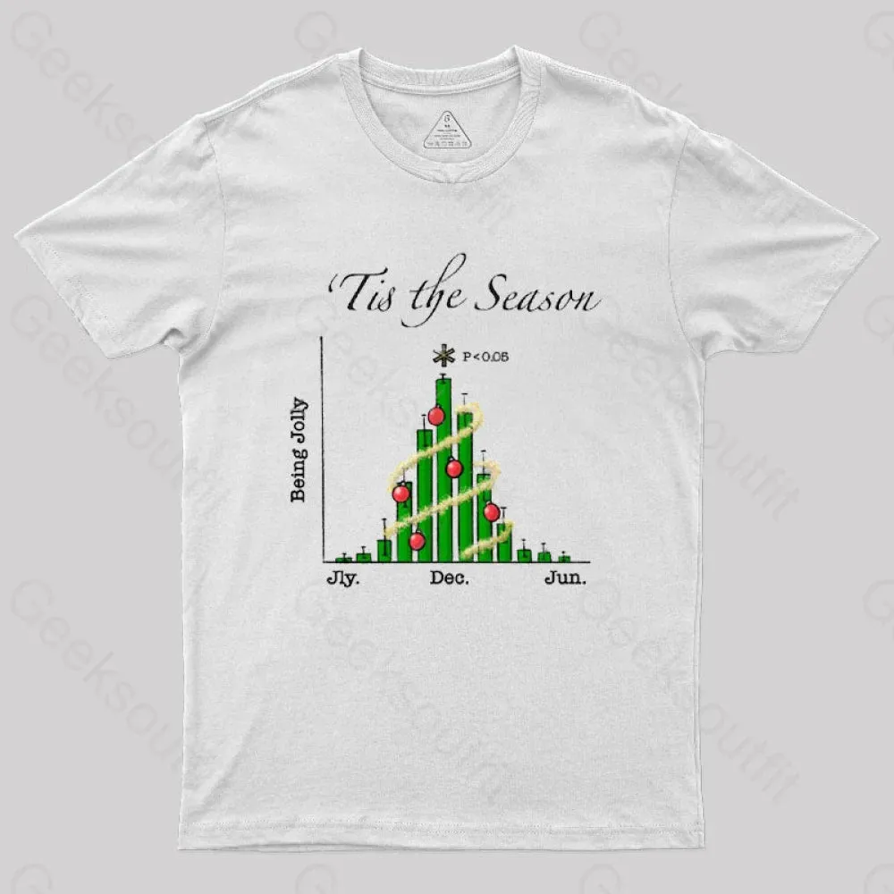 Tis the Season Bar Graph Geek T-Shirt - Image 9