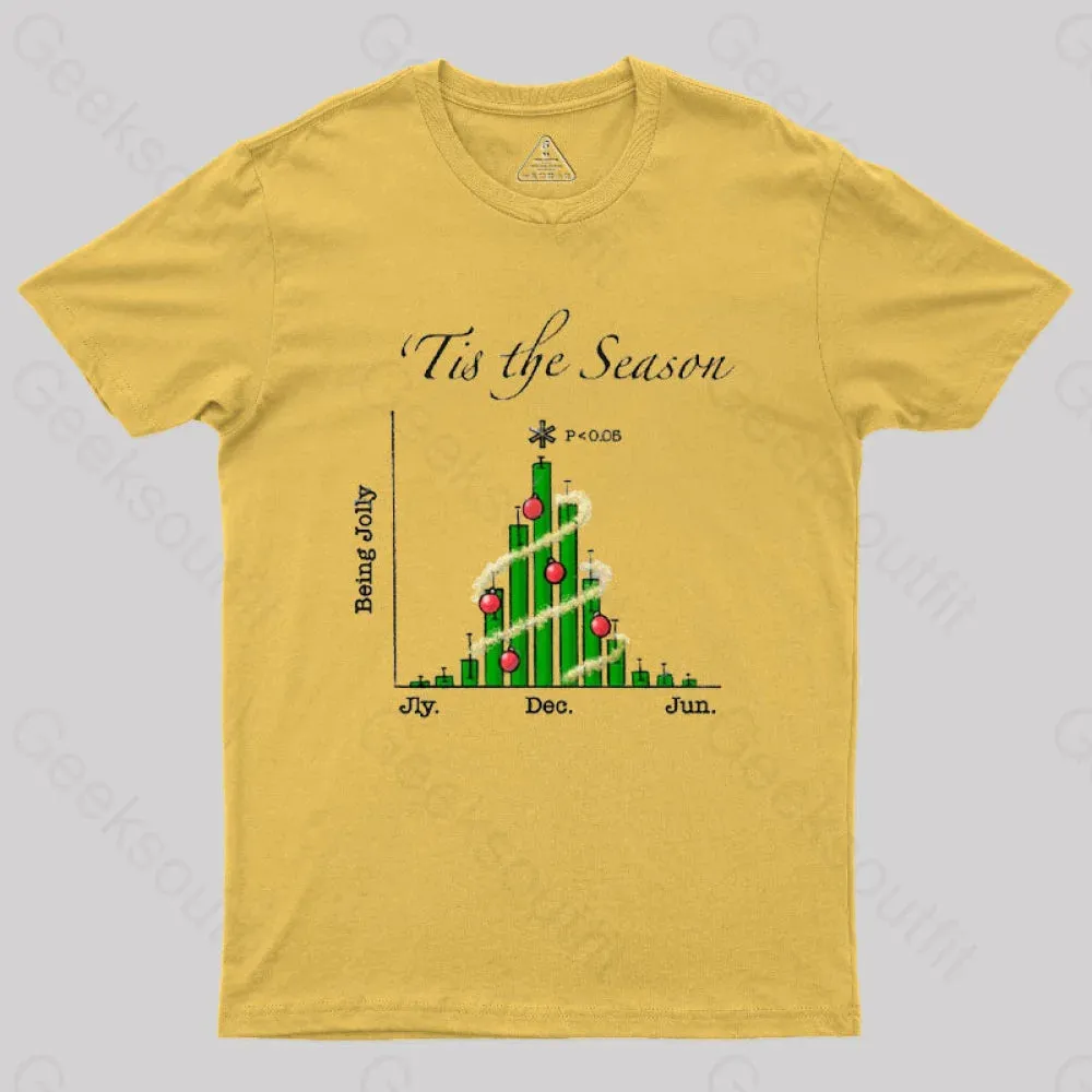 Tis the Season Bar Graph Geek T-Shirt - Image 6