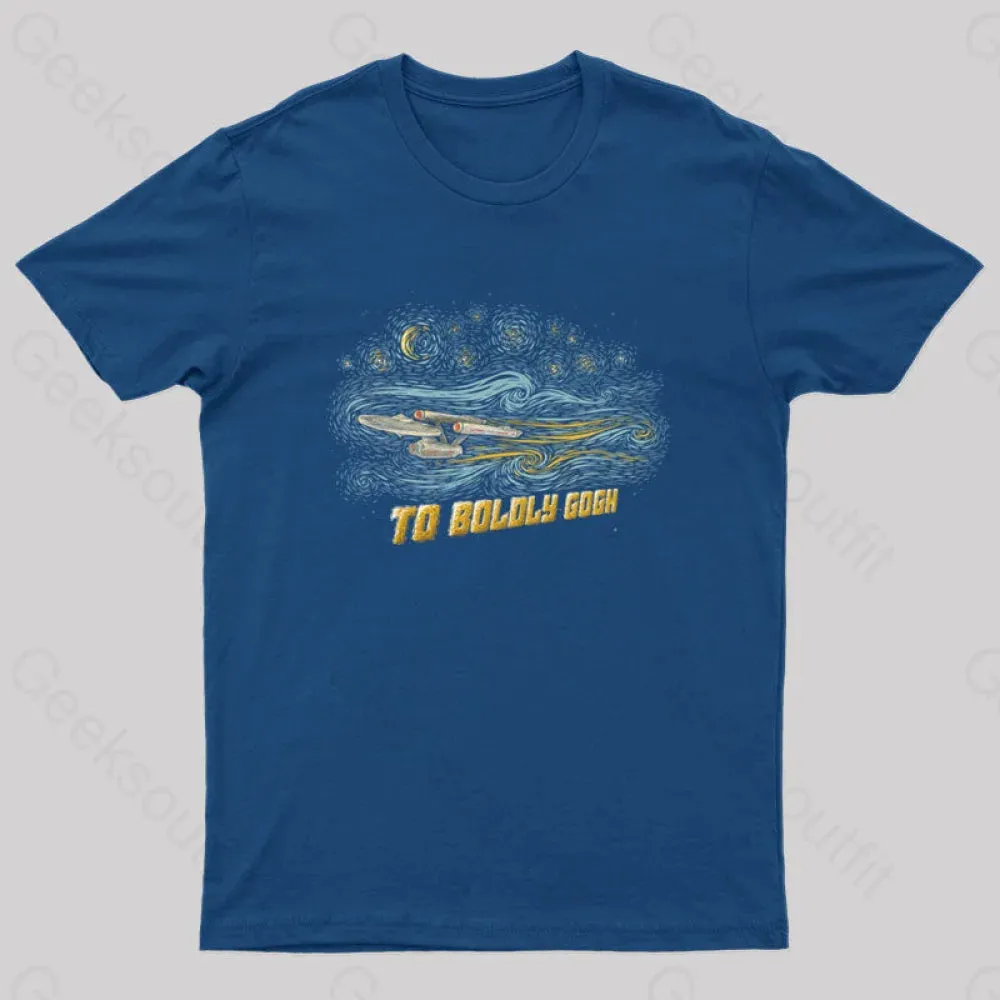 To Boldly Gogh Nerd T-Shirt - Image 2