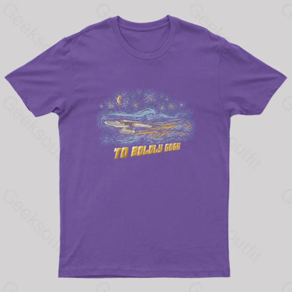 To Boldly Gogh Nerd T-Shirt - Image 4
