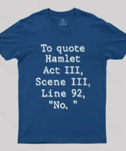 To Quote Hamlet Nerd T-Shirt