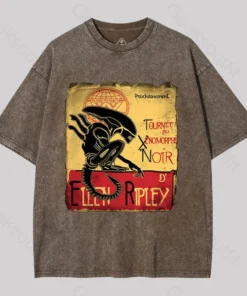 Alternative view of Tournee Du Xenomorphe Doir Washed T-shirt
