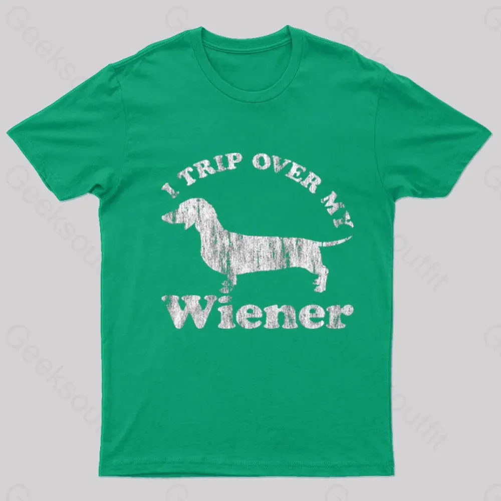 Trip Over My Wiener Nerd T-Shirt - Image 4
