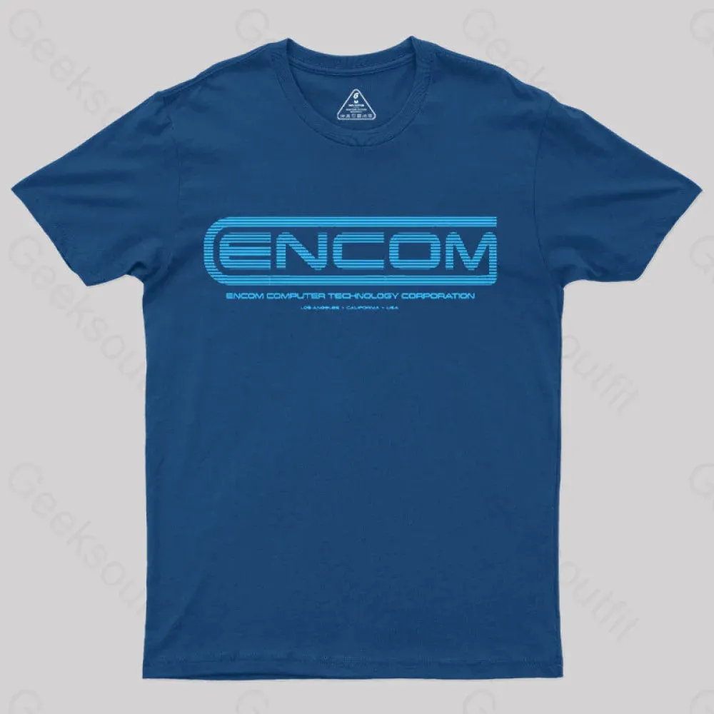 TRON - ENCOM Summer Sky T-Shirt - Image 4