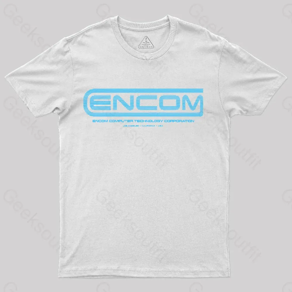TRON - ENCOM Summer Sky T-Shirt - Image 8