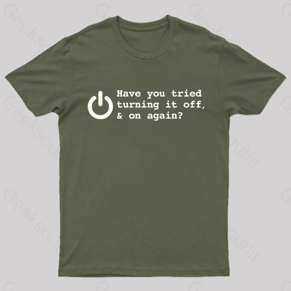 Try Turn Off Nerd T-Shirt - Image 4