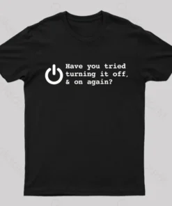 Alternative view of Try Turn Off Nerd T-Shirt