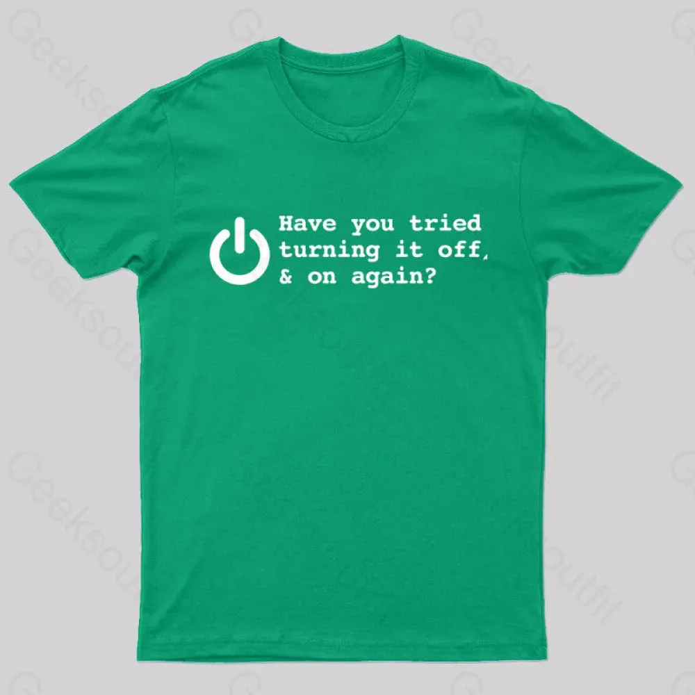 Try Turn Off Nerd T-Shirt - Image 5