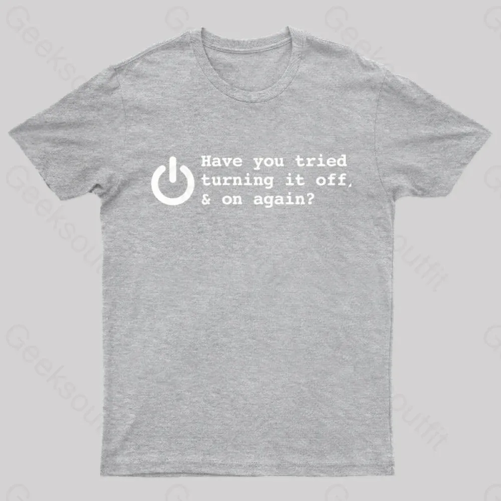 Try Turn Off Nerd T-Shirt - Image 3