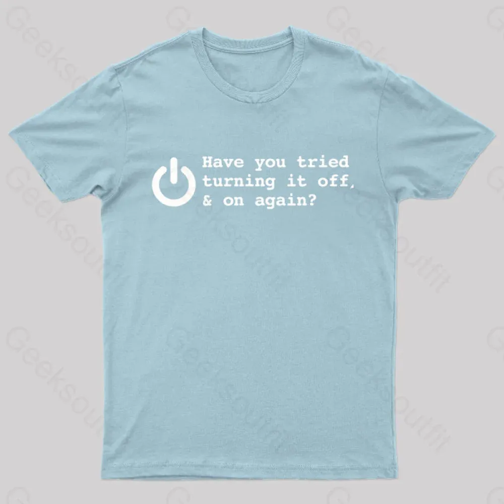 Try Turn Off Nerd T-Shirt - Image 7