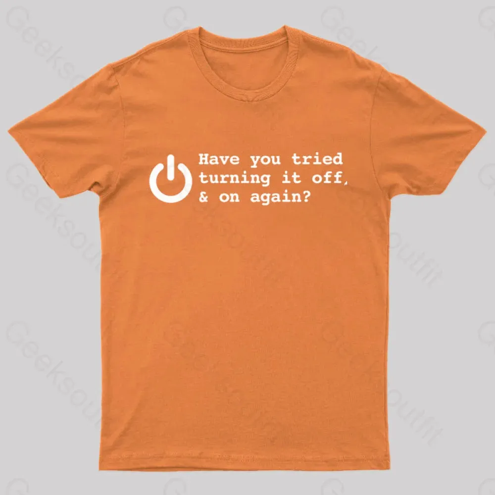 Try Turn Off Nerd T-Shirt - Image 8