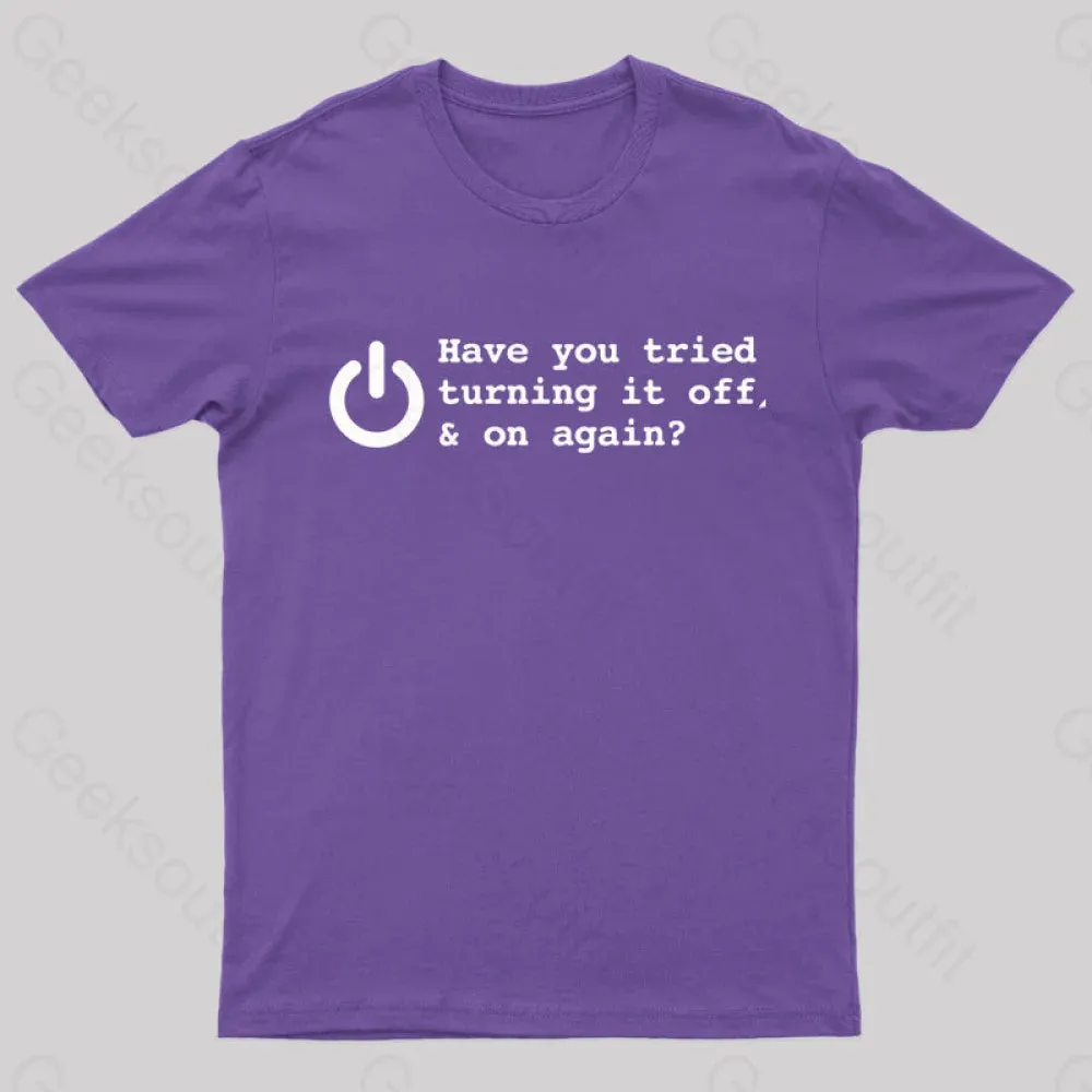 Try Turn Off Nerd T-Shirt - Image 9