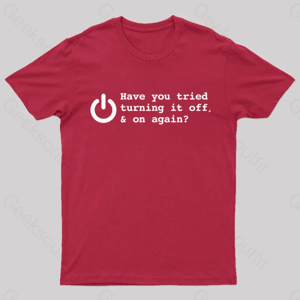 Try Turn Off Nerd T-Shirt - Image 10