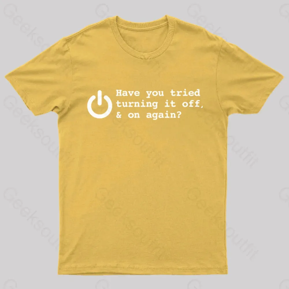 Try Turn Off Nerd T-Shirt - Image 6