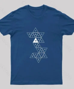 Alternative view of Unrolled D20 Geek T-Shirt