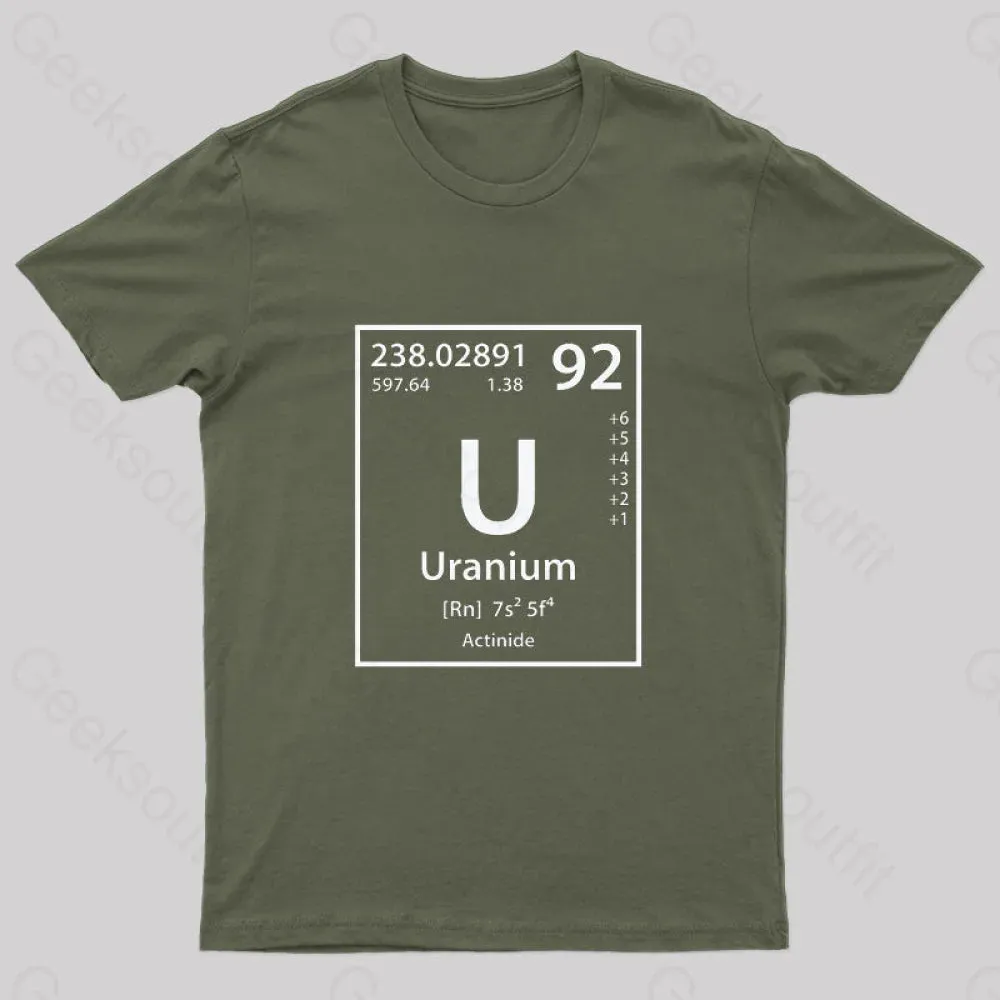 Uranium Element Nerd T-Shirt - Image 3