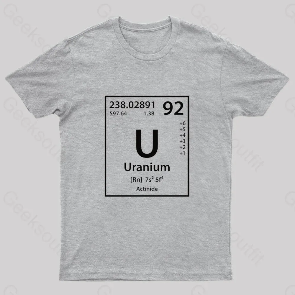 Uranium Element Nerd T-Shirt - Image 4