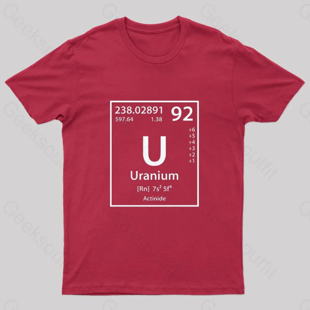 Uranium Element Nerd T-Shirt - Image 5