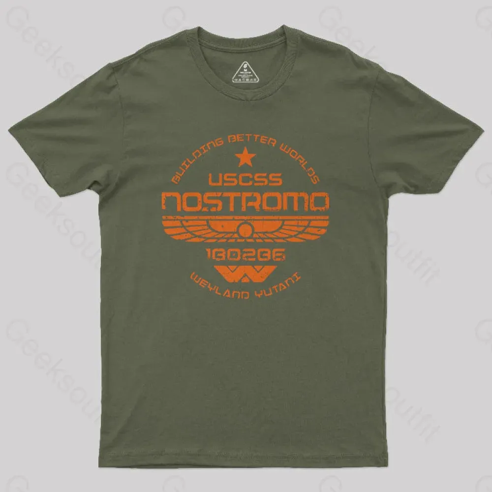 USCSS Nostromo Geek T-Shirt - Image 3