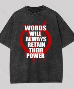 V for Vendetta Geek Washed T-shirt