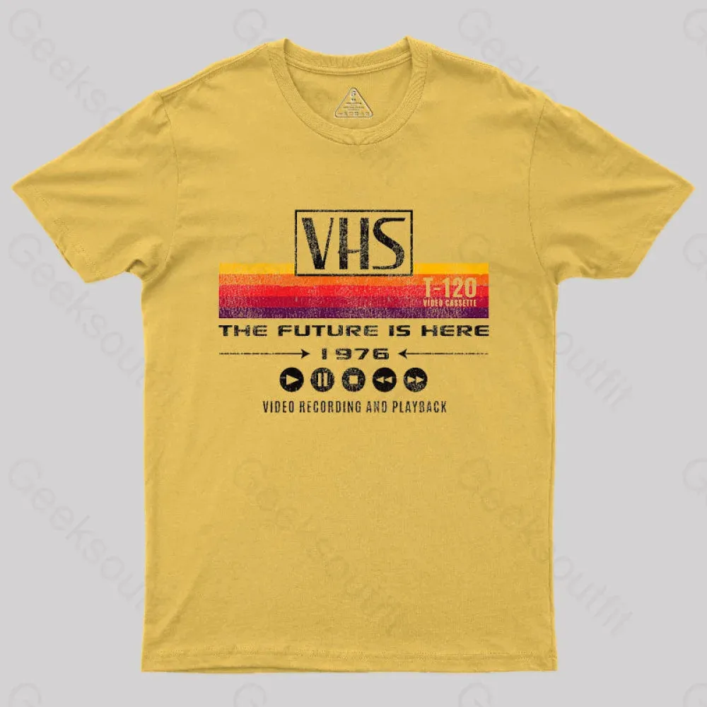 VHS The Future Is Here 1976 T-Shirt - Image 2