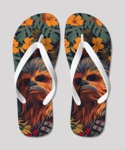 Chewie Flowers Geek Flip Flops