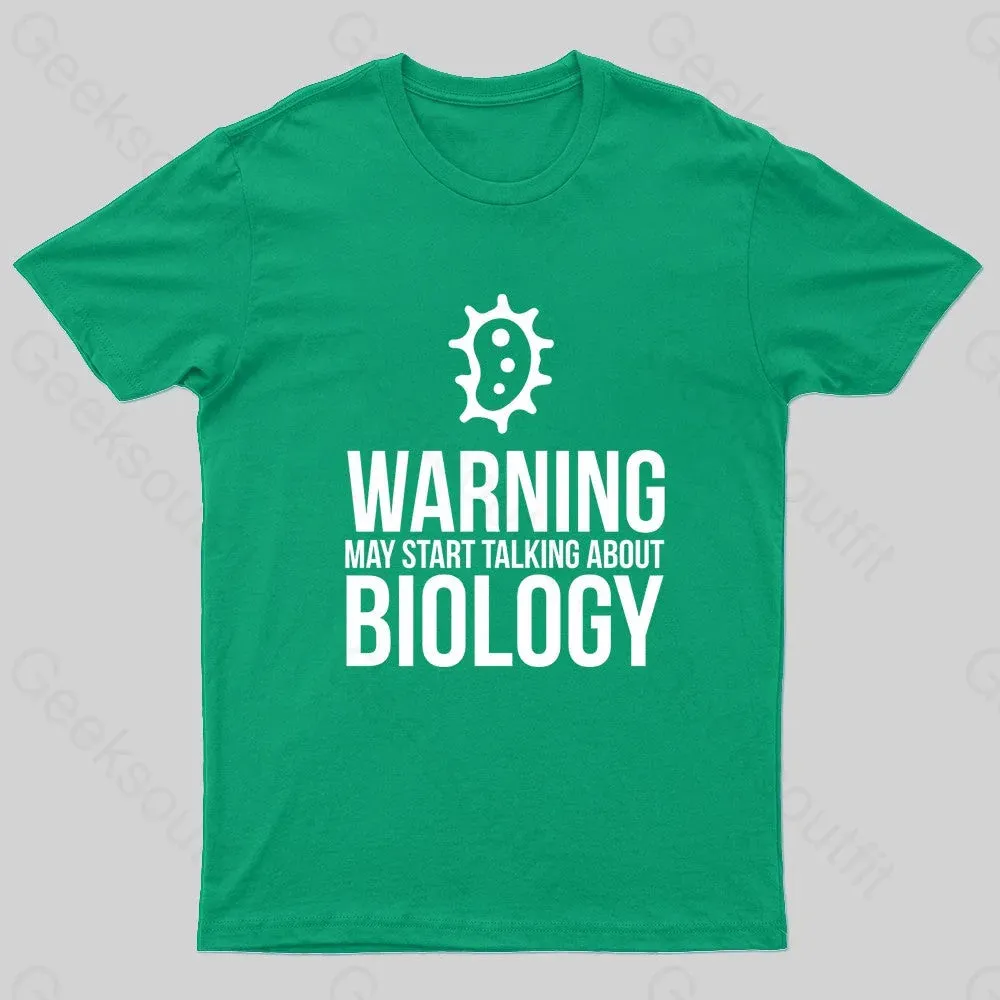 Warning May Start Talking Biology Nerd T-Shirt - Image 6