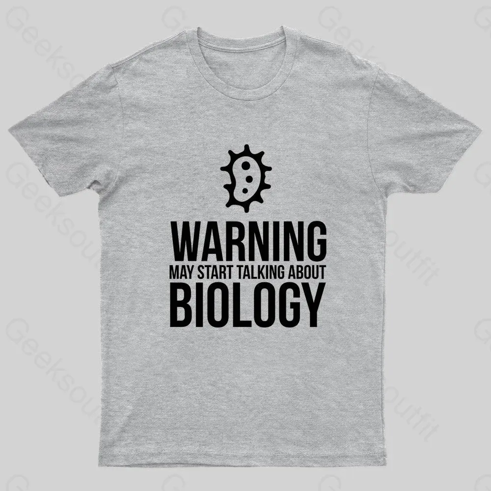 Warning May Start Talking Biology Nerd T-Shirt - Image 5