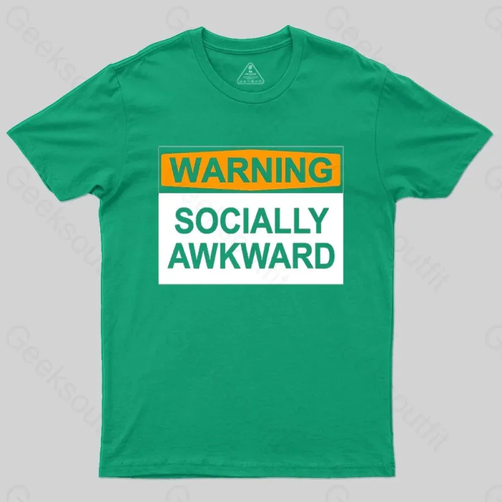 Warning Socially Awawkad Classic T-Shirt - Image 8