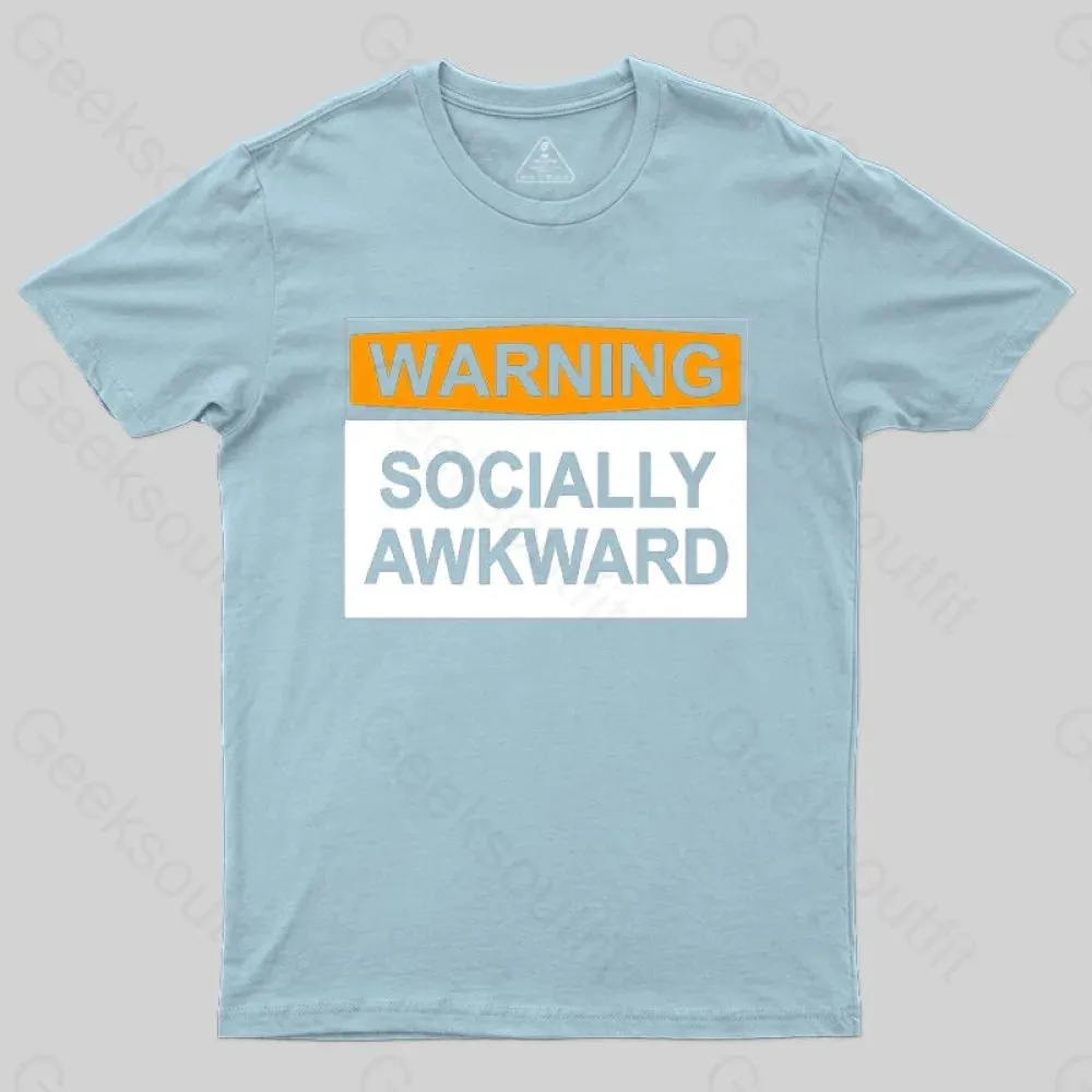 Warning Socially Awawkad Classic T-Shirt - Image 6