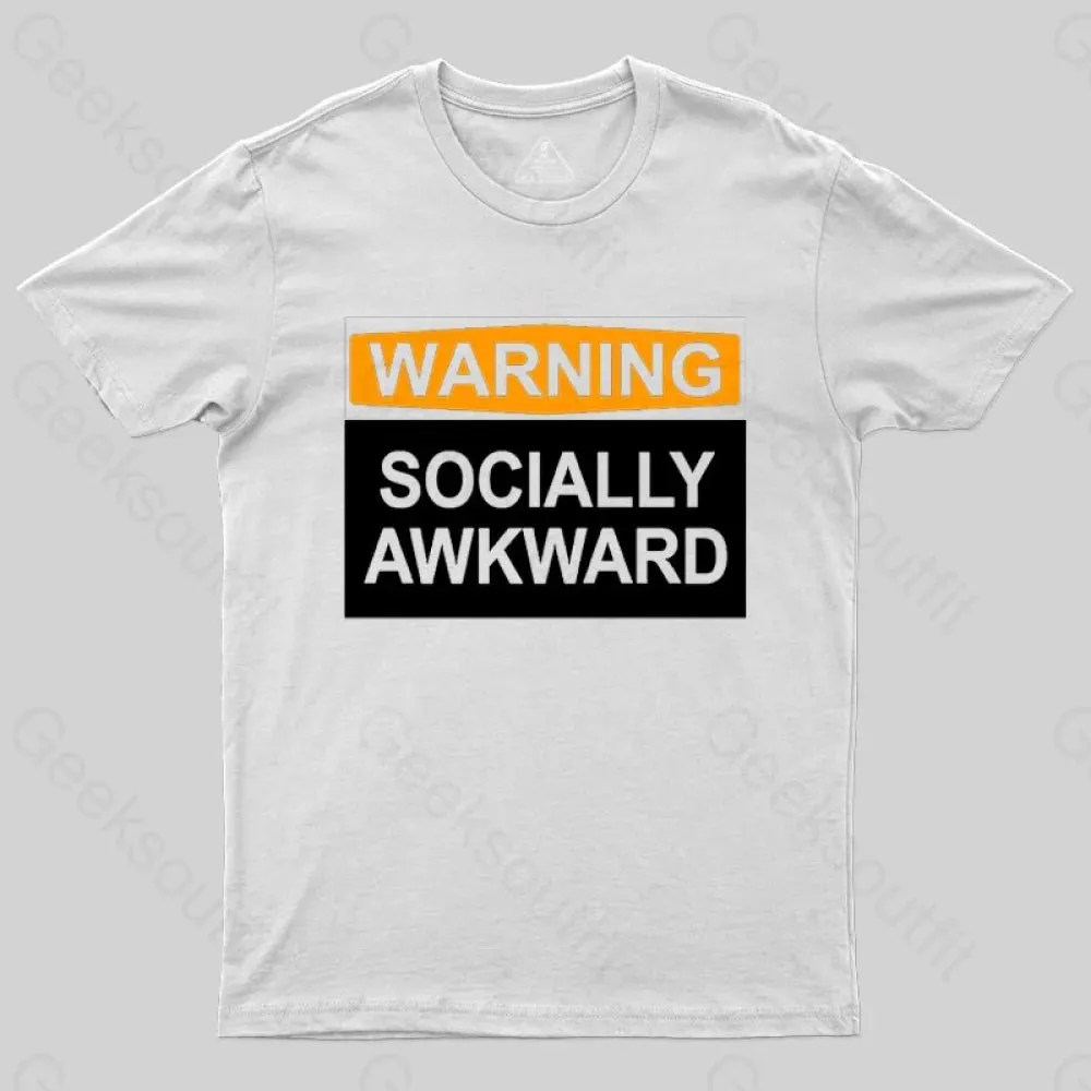 Warning Socially Awawkad Classic T-Shirt - Image 2