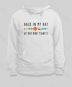 Alternative view of We Had Nine Planets Hoodie