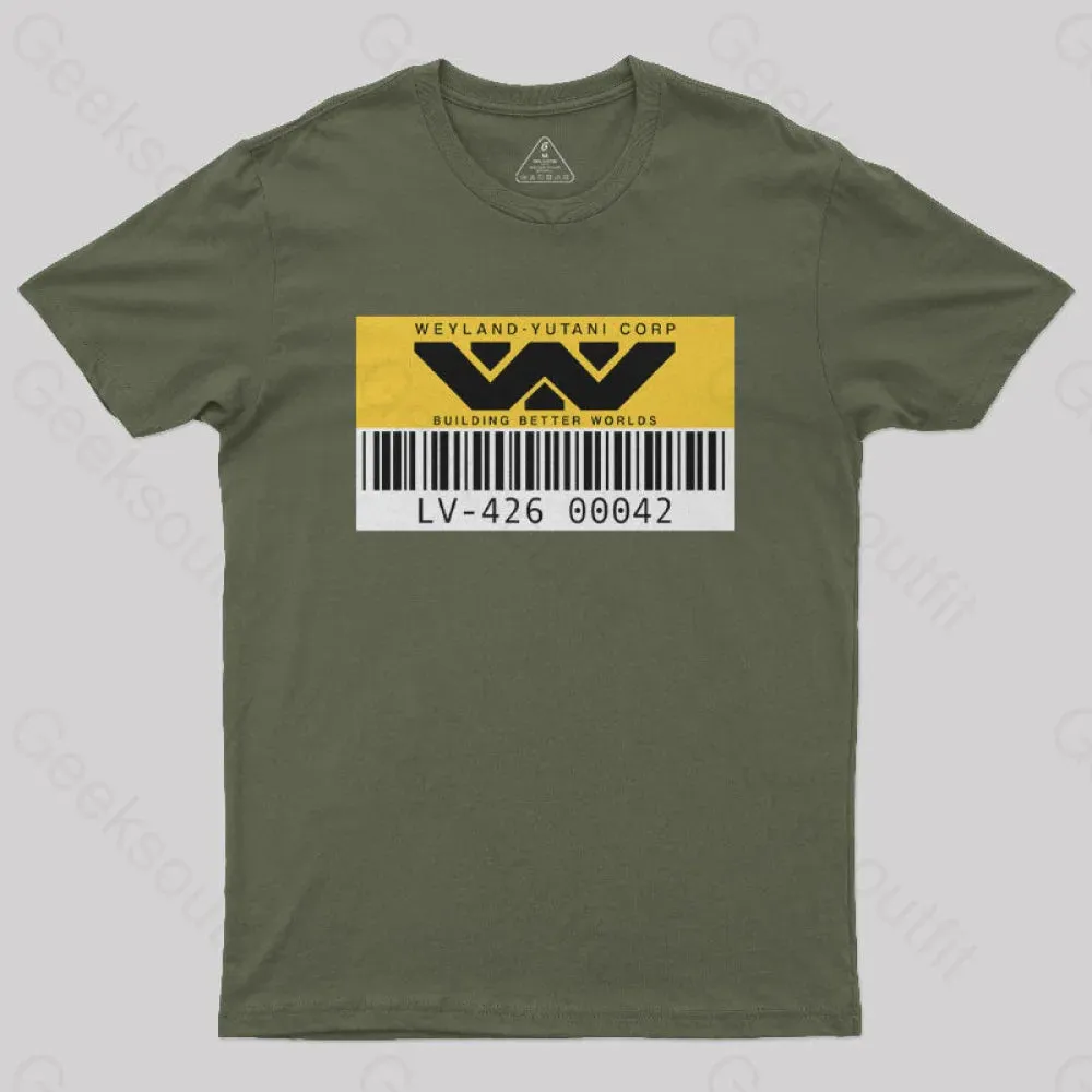 Weyland Yutani Asset tag Geek T-Shirt - Image 5