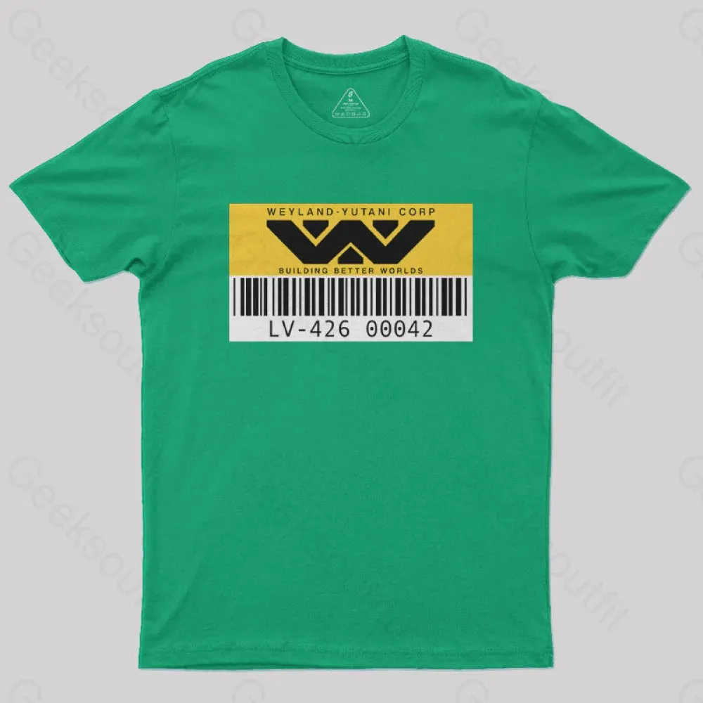 Weyland Yutani Asset tag Geek T-Shirt - Image 6