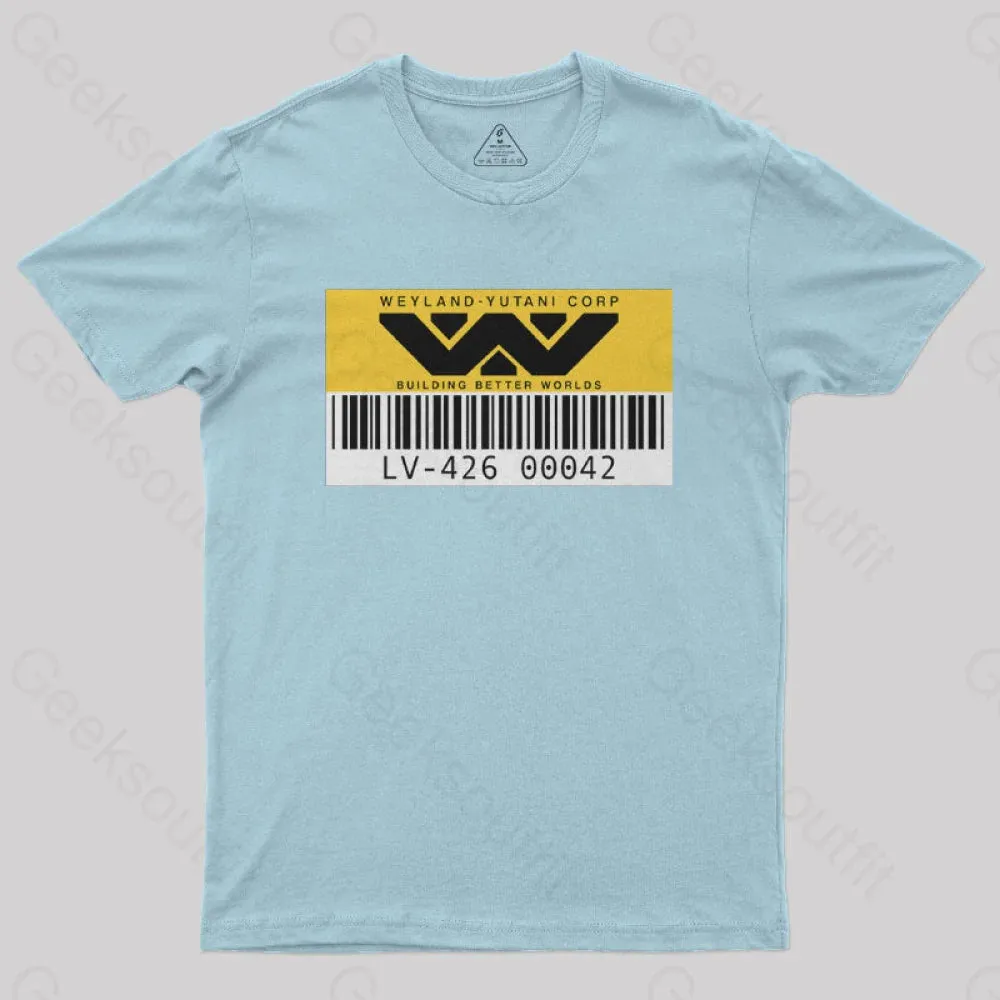 Weyland Yutani Asset tag Geek T-Shirt - Image 10